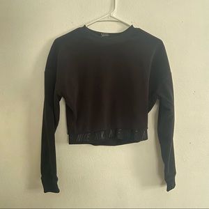 Fleece cropped Nike pullover sweatshirt